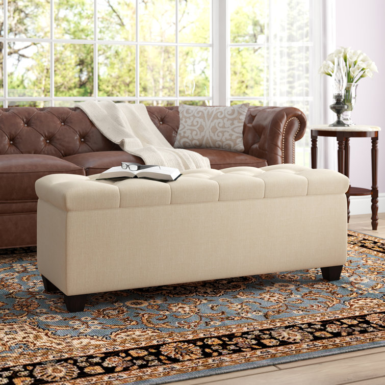 Alcott Hill® Heaney Upholstered Flip Top Storage Bench & Reviews Wayfair